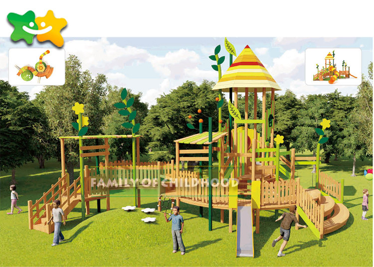 Diy Wooden Playground Slide , Wooden Frame Slide Surfact Mounting Stable