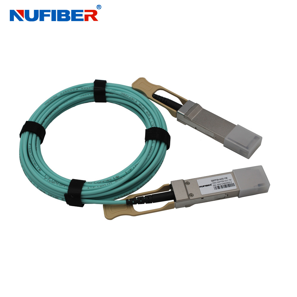 AOC Optical 100G Active Copper Cable QSFP28 To QSFP28 4x25Gbps