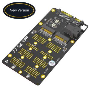  NGFF (M.2) 2-in-1 SSD expansion card, NGFF (M.2) Key-M supports NVME protocol SDD to SFF (86-43) interface NGFF (M.2) Key-B supports Sata protocol SDD Manufactures
