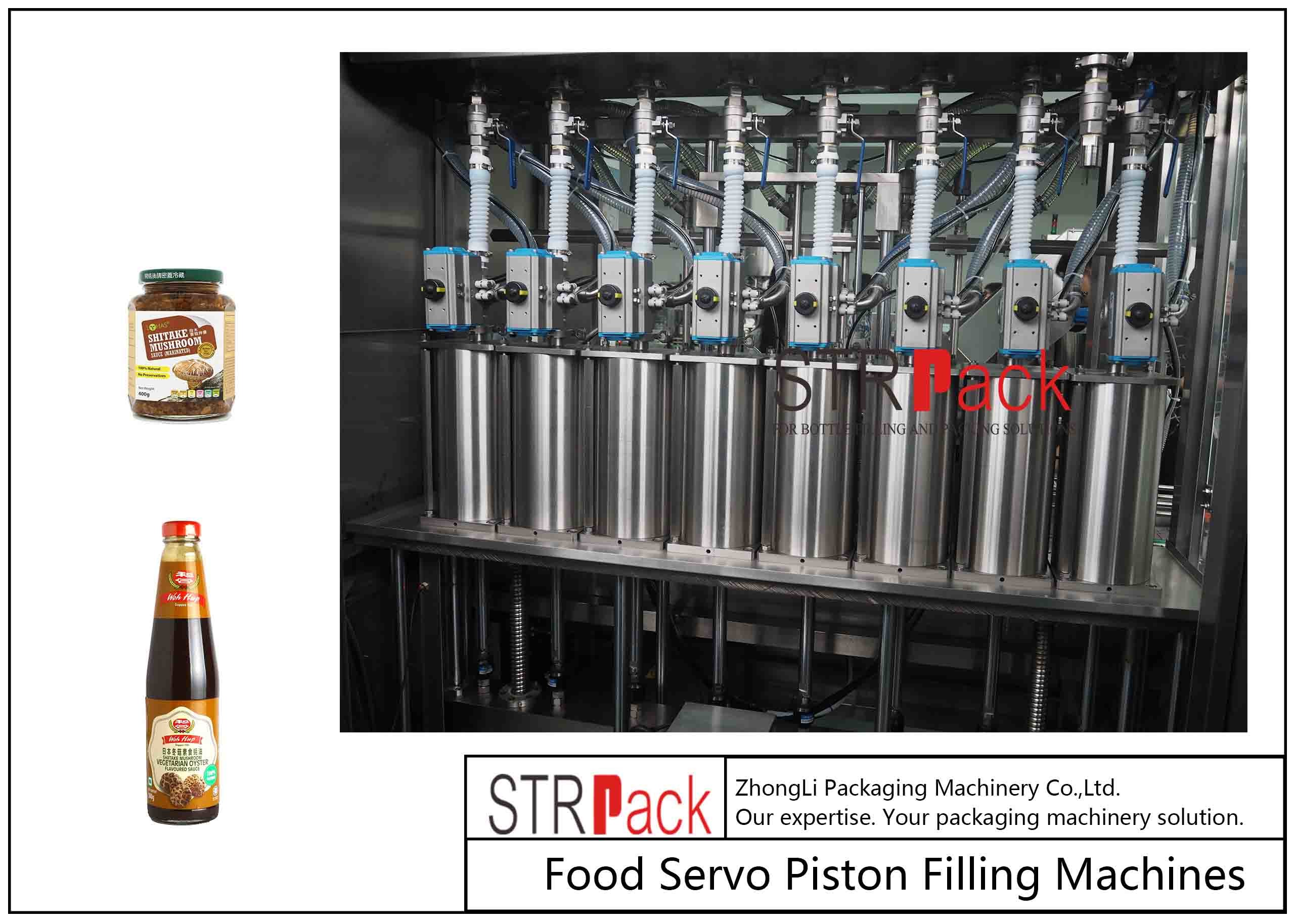 PLC Control Automatic Paste Filling Machine 220V / 50Hz