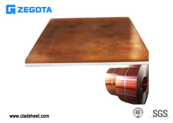 High Elongation Copper Clad Sheet Perfect Surface Good Bending Resistance