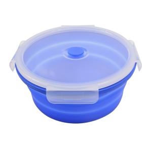  2019 New Custom FDA &amp; LFGB Food Grade Portable Silicone 4 Size Food Storage School Work Microwave and Freezer Safe Lunch Box Manufactures