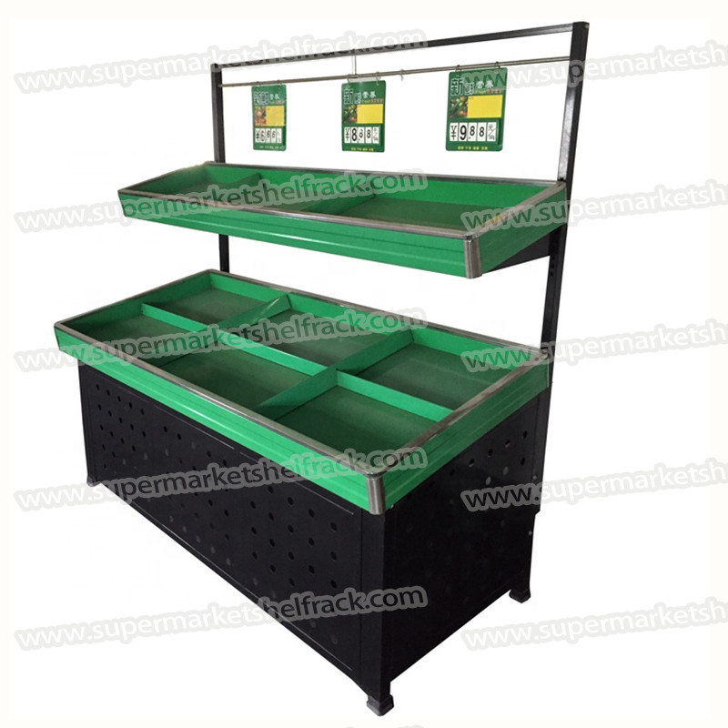 1200mm 400mm 50kgs Vegetable Fruit Display And Veg Display Stands