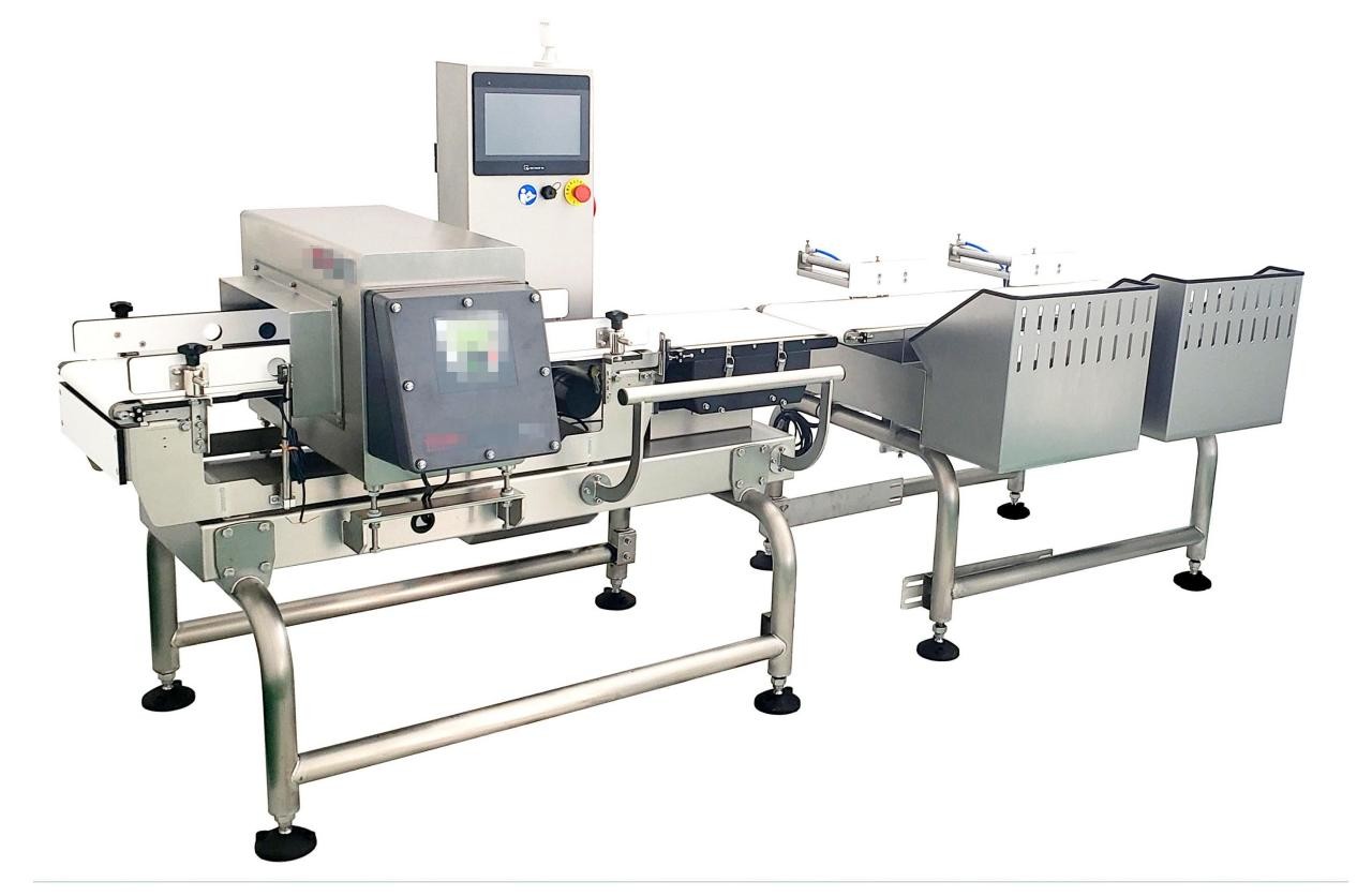 1200W Checkweigher Metal Detector Combination 220V 200 - 1300mm Conveyor Length
