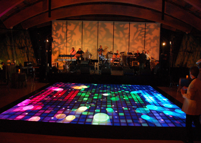 Soft Image Dance Floor LED Display , LED Digital Dance Floor Seamless Joint No Mosaic 2