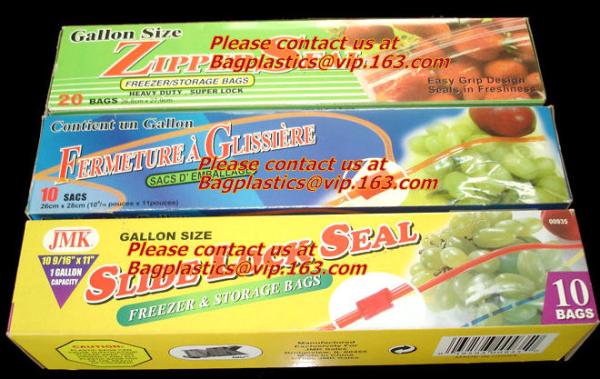 d2w Degradable Food & Freezer BaZip storage food Bags, Microwave Bags, Slider