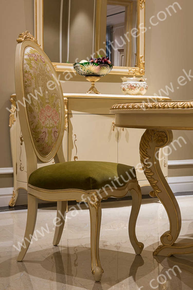 Mediterranean style wood design royal dining chairs FY-105