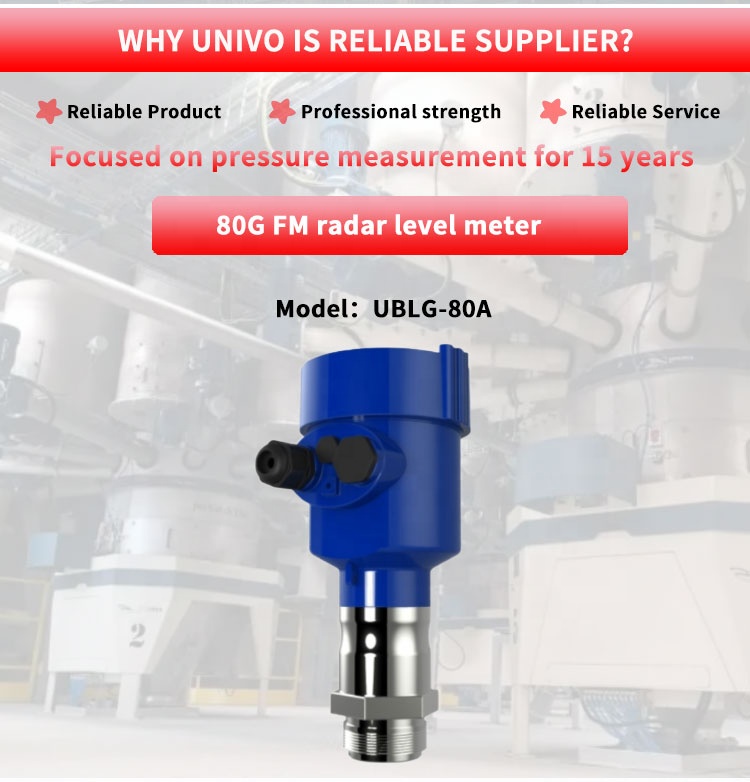 80G Ultra-High Frequency Millimeter Wave Radar Level Gauge for Solid-Liquid Detection