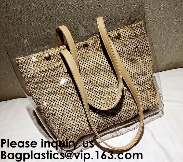 Fashion Neoprene Shopping Beach Tote Bag, Custom Waterproof Outdoor Beach Bean Bag, Promotional Clear Beach Bag