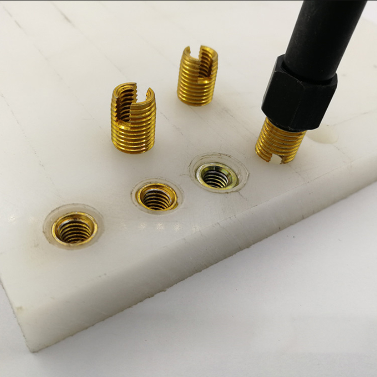 M4 M5 M6 Screwed Threaded Brass Insert Nuts Zinc Plated DIN 7965