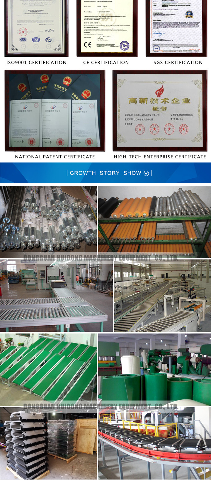 Straight Running Shipping Roller Conveyor System For Transportation