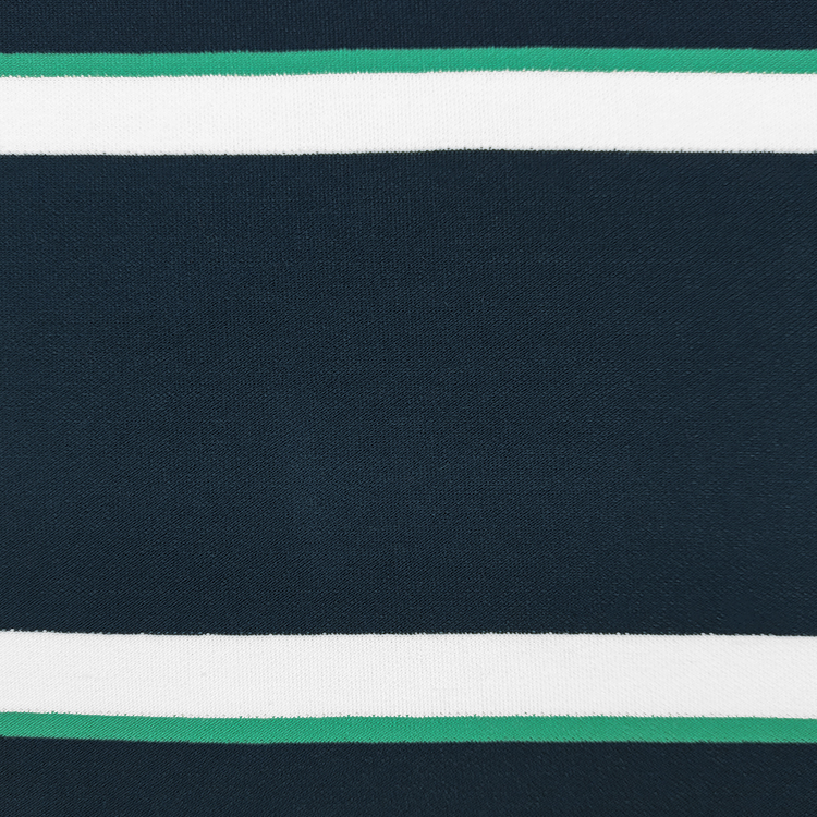 Custom Green Black and White Stripes Fabric, Soft Cotton Striped Pique Fabric for Baby Cloth