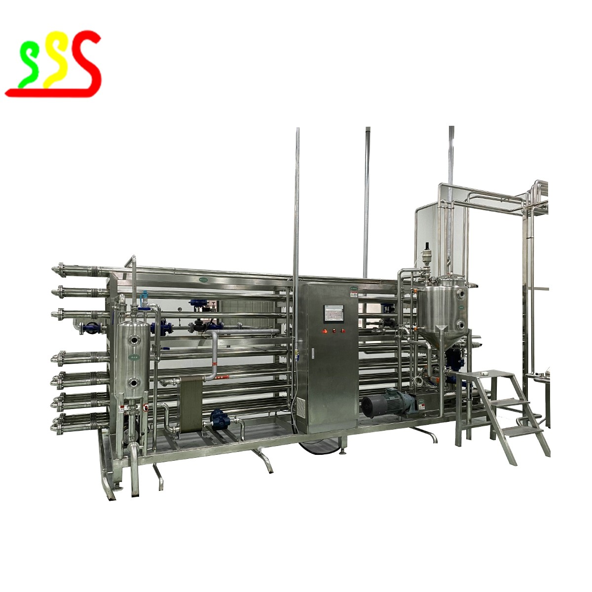 Stainless Steel Food Grade Fruit Processing Line With Automatic Bag Packing