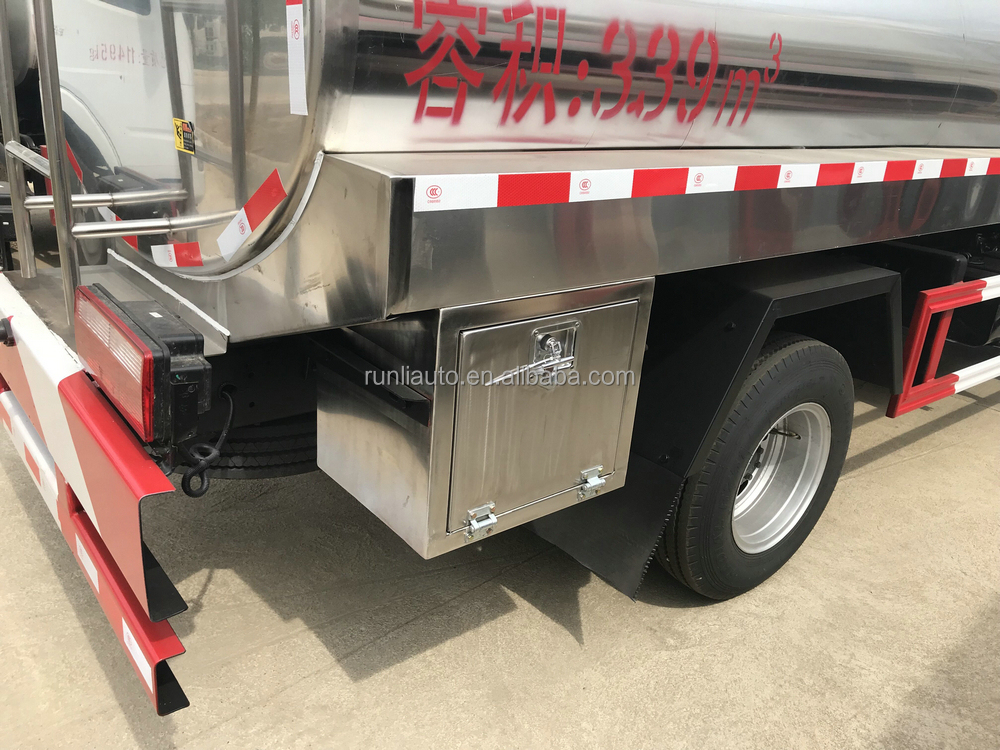 Cheaper Price 5Tons Milk Tanker Truck Stainless Steel SS304-2B Water Truck for Sales
