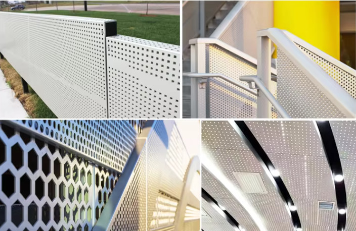 Punched Hole Metal Sheet 1.22x2.44m 1.2x2.4m For Screens