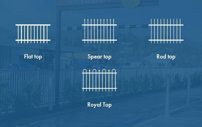 Simple Installation 2.1m Steel Tubular Fencing 3-Rail Design Residential