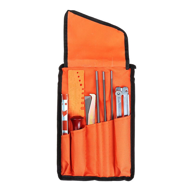  Professional 8 Piece Chainsaw Sharpener File Kit for Optimal Cutting Tooth Sharpening Manufactures