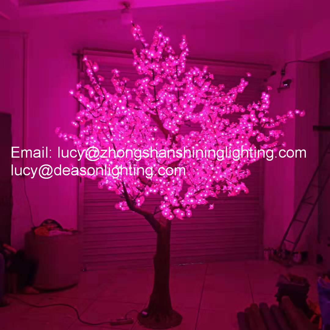 outdoor artificial trees with lights