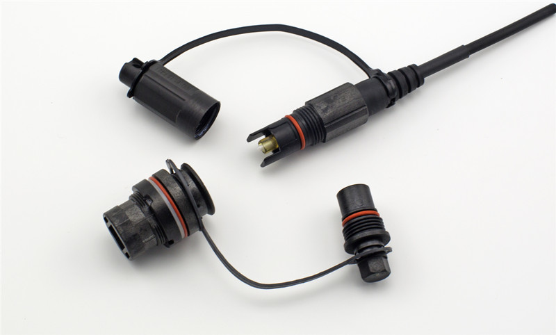 Low Profile Simplex Fiber Optic Connector Adapter IP67 Compatible To Corning OptiTap