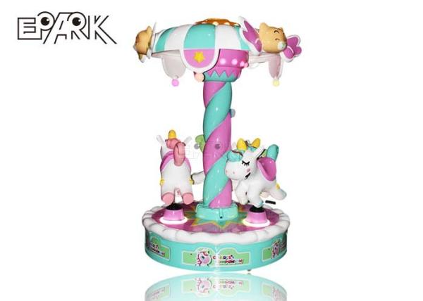 Coin-Operated Children's Amusement Equipment 3-Seater Led Light Music Mini