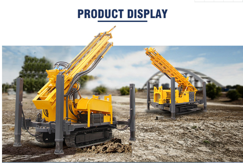 ST 350 Meters Depth 92kw Diesel Engine OEM Crawler Mounted Drill Rig