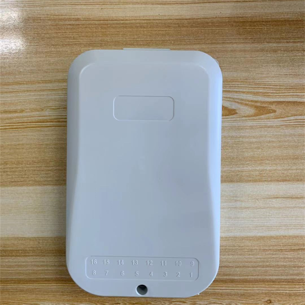 16 Cores White IP55 Fiber Optic Wall Mounted Fibre Termination Box For FTTX Network