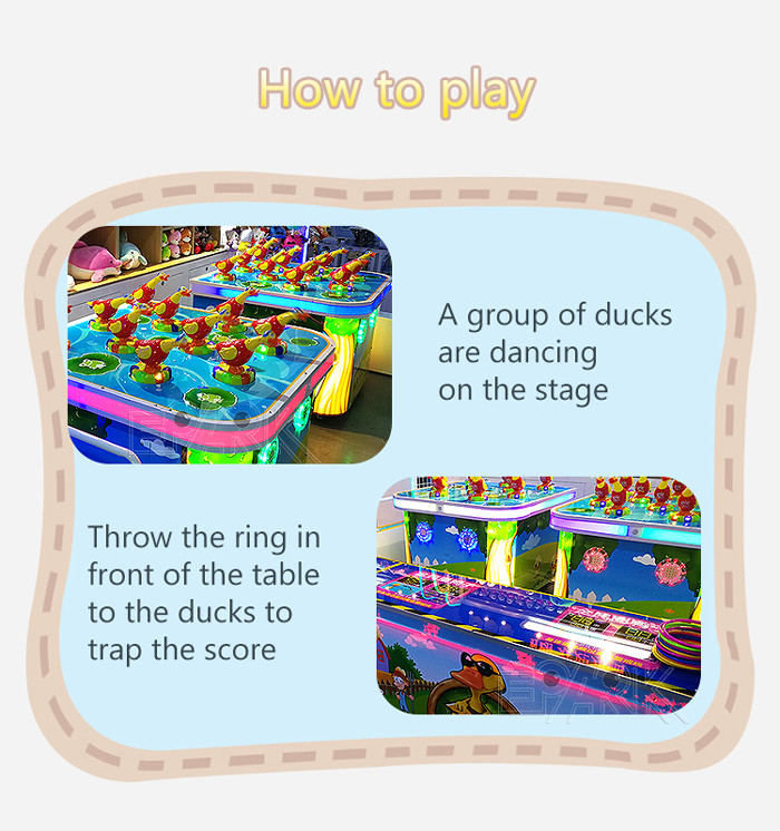 CE Amusement Game Machines Throwing Ring Ducks Skill Winning