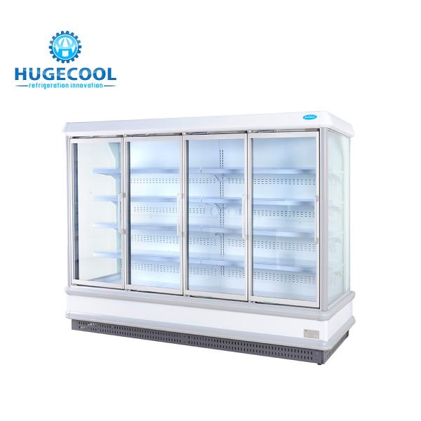 Custom Commercial Beverage Cooler , Commercial Drinks Fridge With Digital