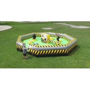 Custom Tarpaulin Inflatable Wipeout Obstacle Course Meltdown Game Machine