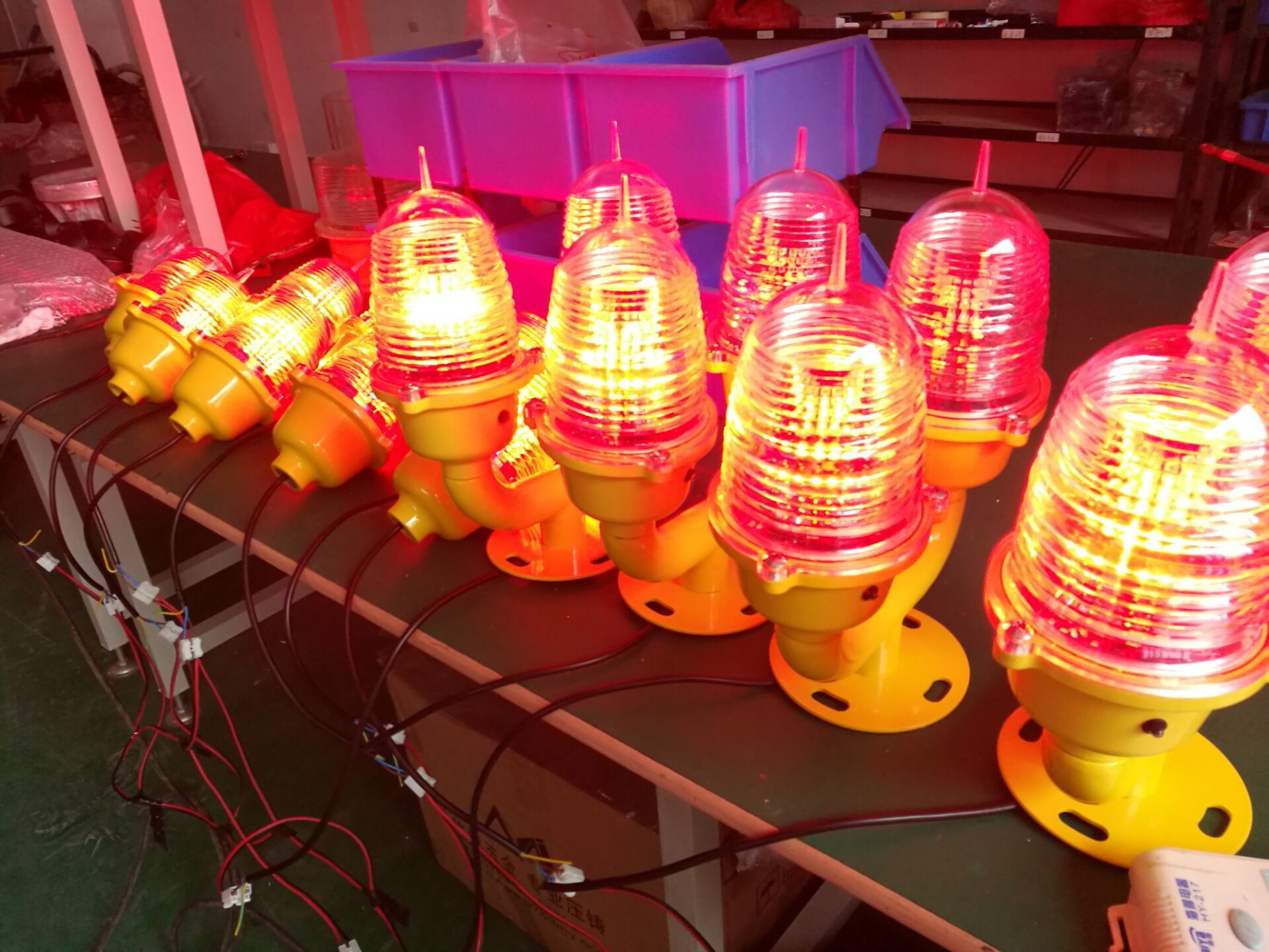 Flight LED Aviation Obstruction Light ICAO Aviation With Bird Deterrent Spike Lamp