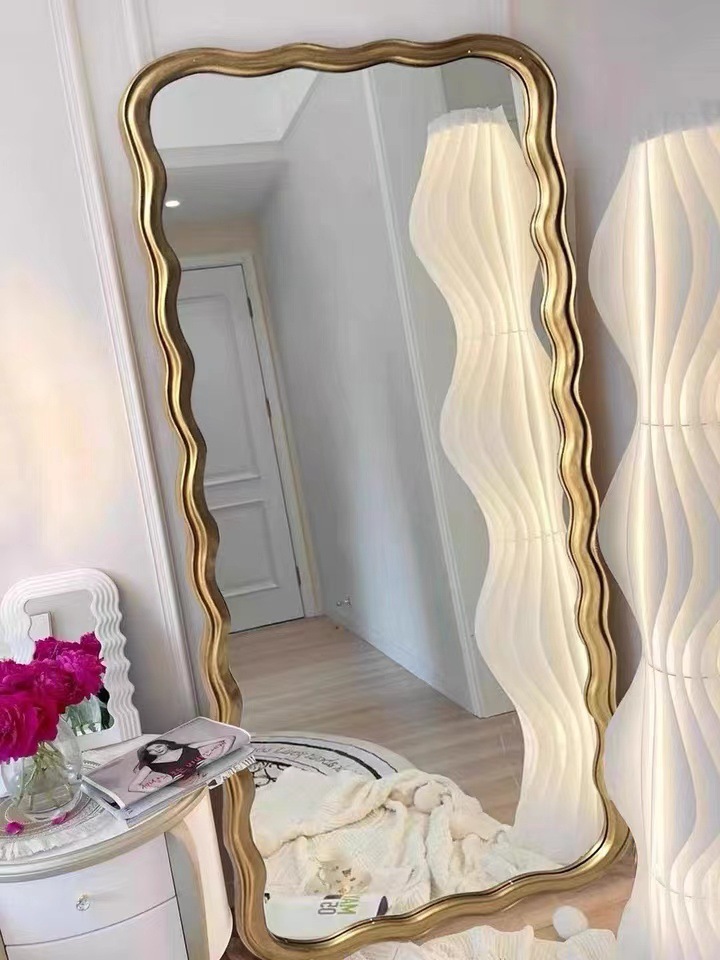 Customized Floor Length Oversized Floor Mirror Wooden Frame 71x32