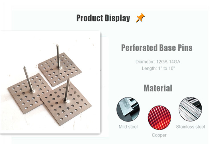 Building Materials Steel Perforated Base Insulation Hangers For Fiberglass Wool