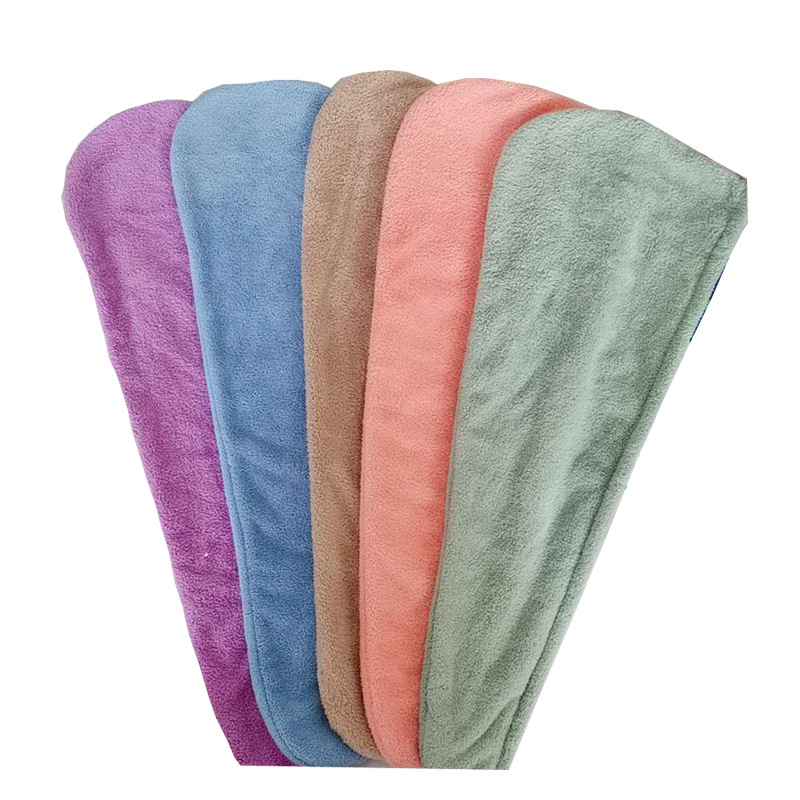 Customized Printing Designs Elastic Microfiber Turban Towel Wrap for Hair Shower Drying