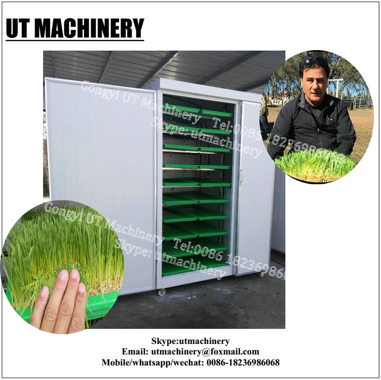 64pcx Sprout Box Bumper Shipping Container LED Grow Light for Poultry Feed Production