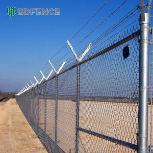 High Quality Chain Link Wire Fencing System Heavy Duty Diamond Hole Cyclone Wire