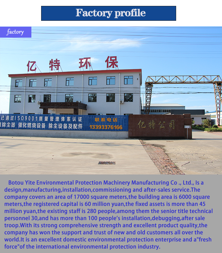 Technology Exhaust Gas Extraction Catalytic Combustion Device for Manufacturing Plant