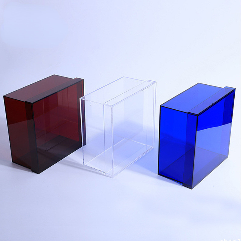 Wholesale Desktop Transparent Creative Acrylic Tissue Box For Restaurants And Hotels