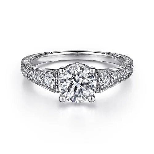 wholesale silver moissanite ring gold plated 1ct 2ct 3ct diamond halo ring