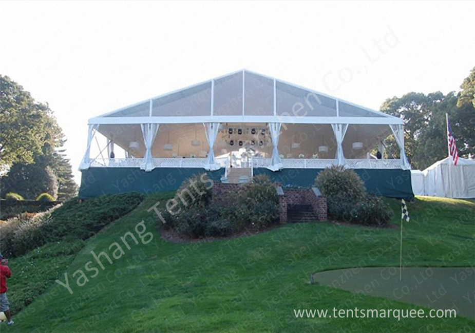 Ultraviolet Resistant Aluminum Outdoor Party Tents Transparent PVC Fabric Cover