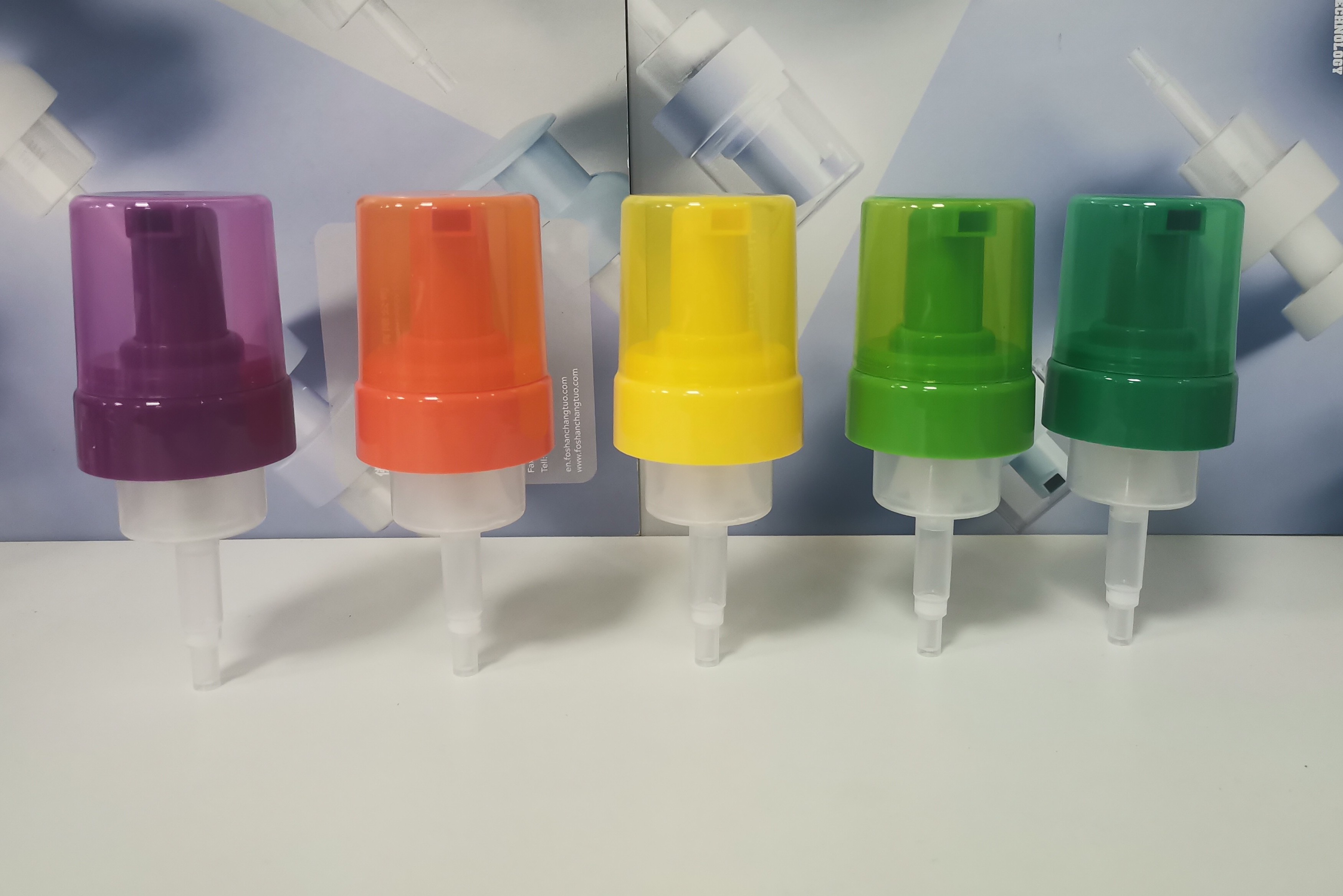White And Clear Plastic Foam Pump For Foaming Liquid Colourfull 43/410 Neck Size