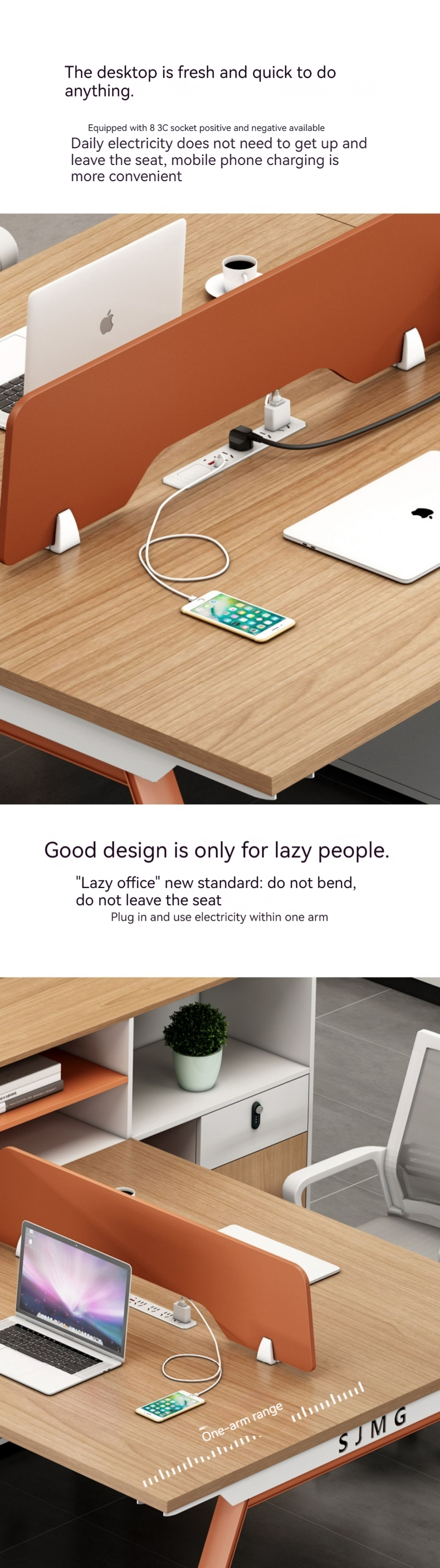 Simple Modern Staff Seat Work Table Office 6 Four 4 People Office Desk Style Modernity