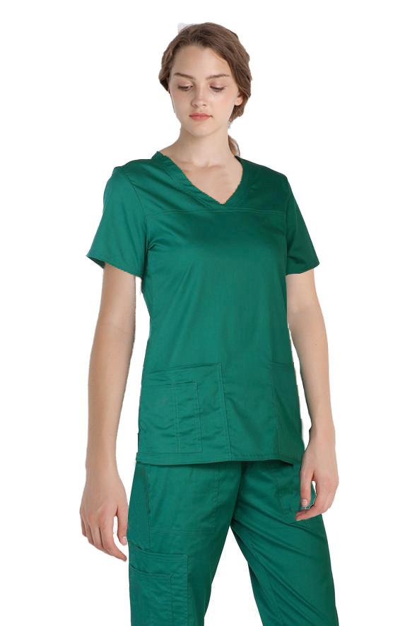 Polyester Viscose Spandex Medical Uniform Scrubs