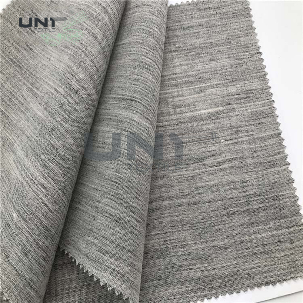Width 150cm Canvas Woven Wool Interlining For Uniform Suit