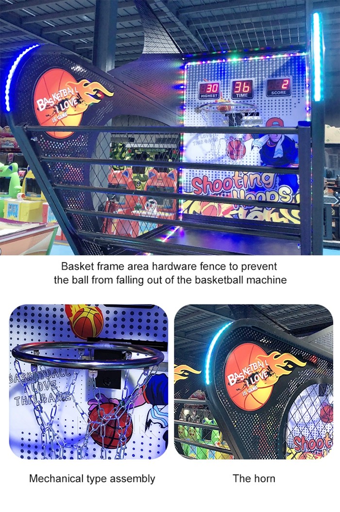 Hardware Luxury Basketball Machine Adult Indoor Coin Operated Basketball Shooting Game