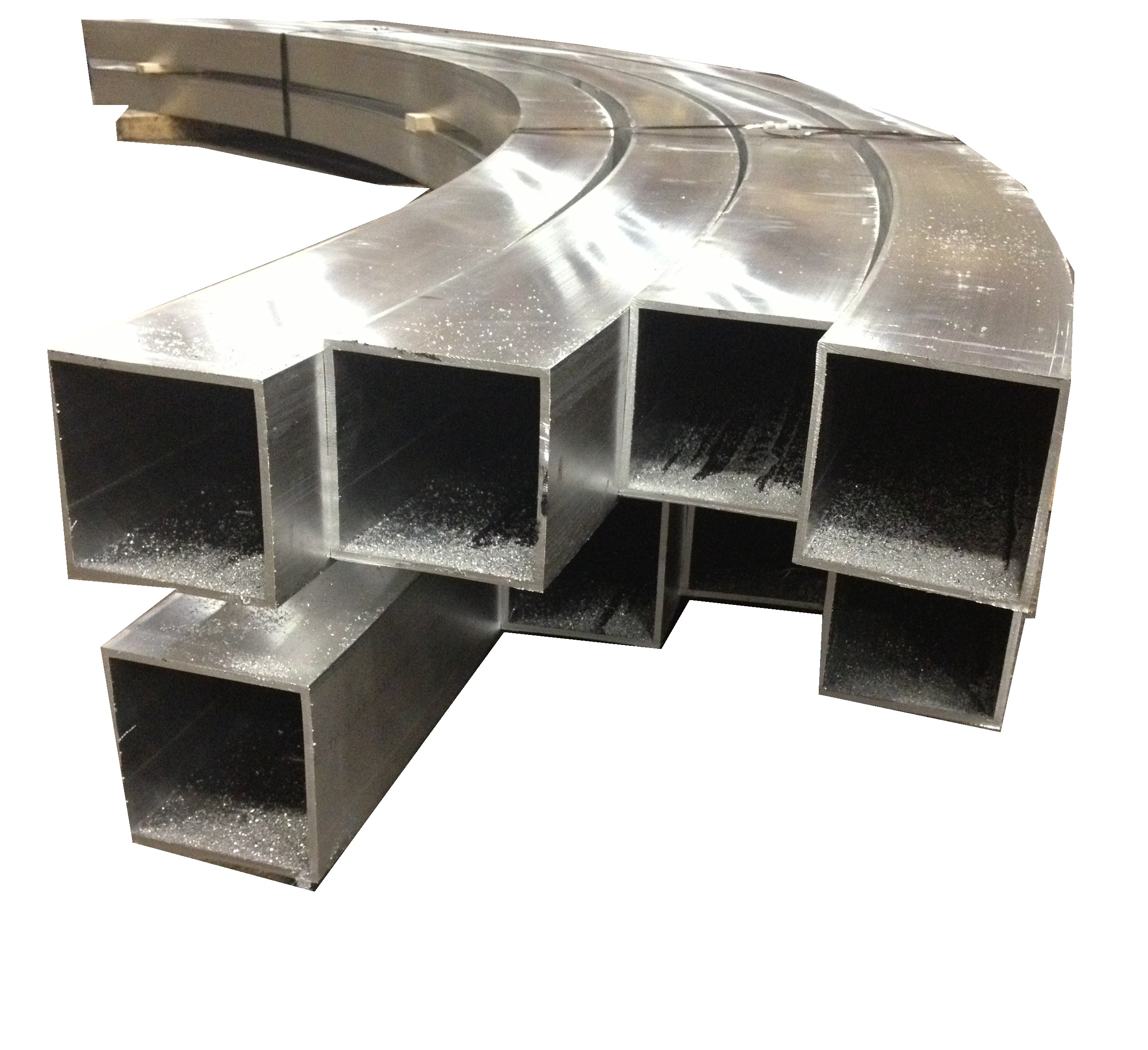 Decoiling 7075 T6 Aluminum Extrusion Tube Anti Scratch