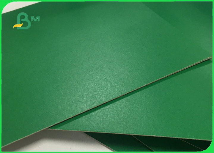 FSC Green Colored Book Binding Board Good Stiffness For Folder Customized