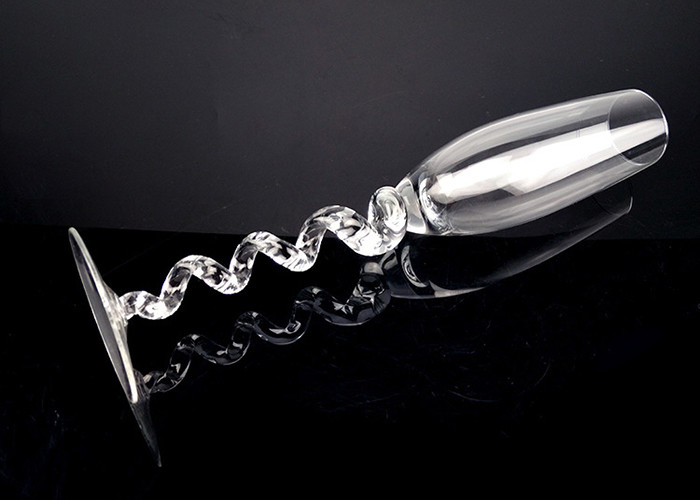 Extra Long Stem Wine Glasses , Vintage Wine Glasses Elegant Feature