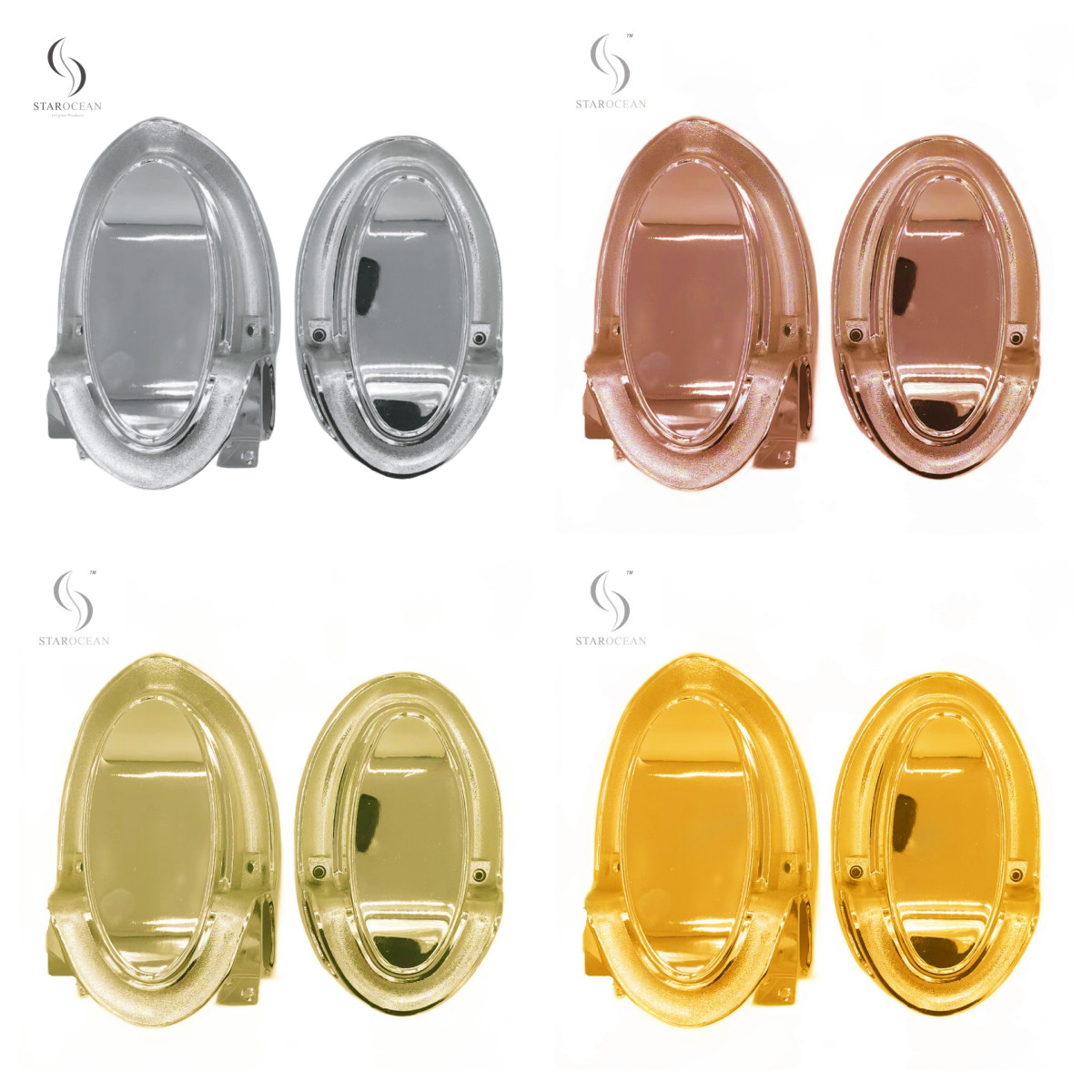 18K Light Gold Plastic Coffin Corners Sturdy Coffin Handles Fast Delivery 13#LG