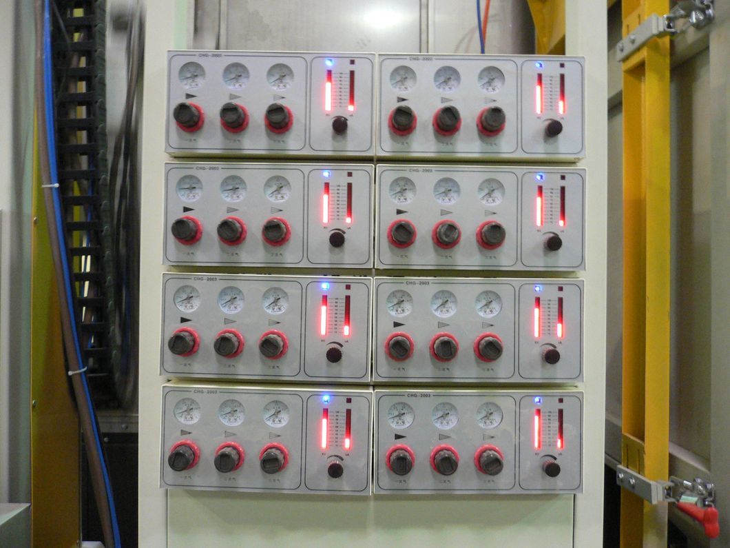 High Quality Powder Coating Line with Electrostatic Spray Guns for Profiles
