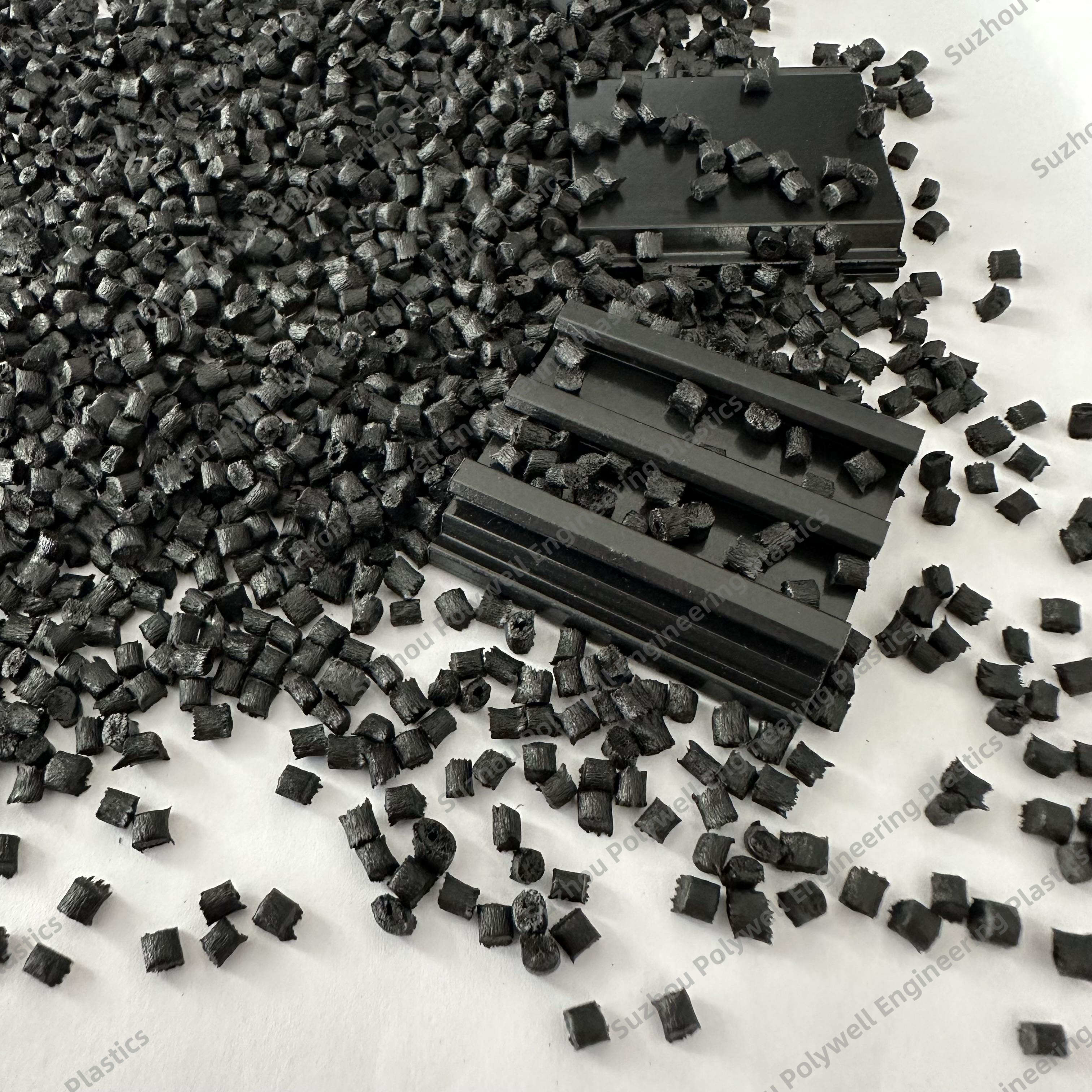 Black Polyamide Nylon 66 Granules With Elongation At Break ≥2.6%